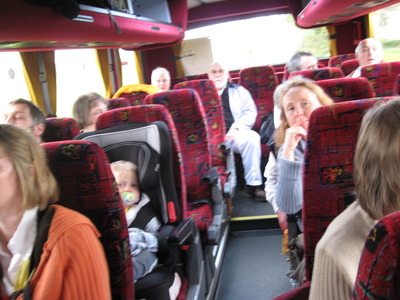 On the coach, 1st May 2009